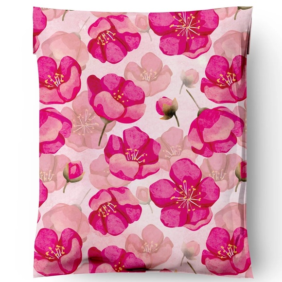 Other - Pink Peonies Poly Mailer’s 10x13 Pack of 25
